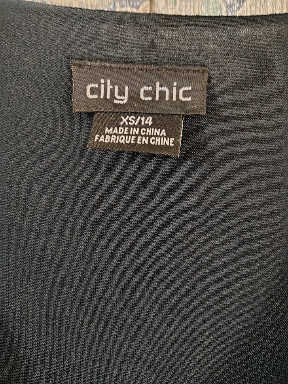 City Chic Navy Floral Wrap Mini Dress - Picture 2 of 3